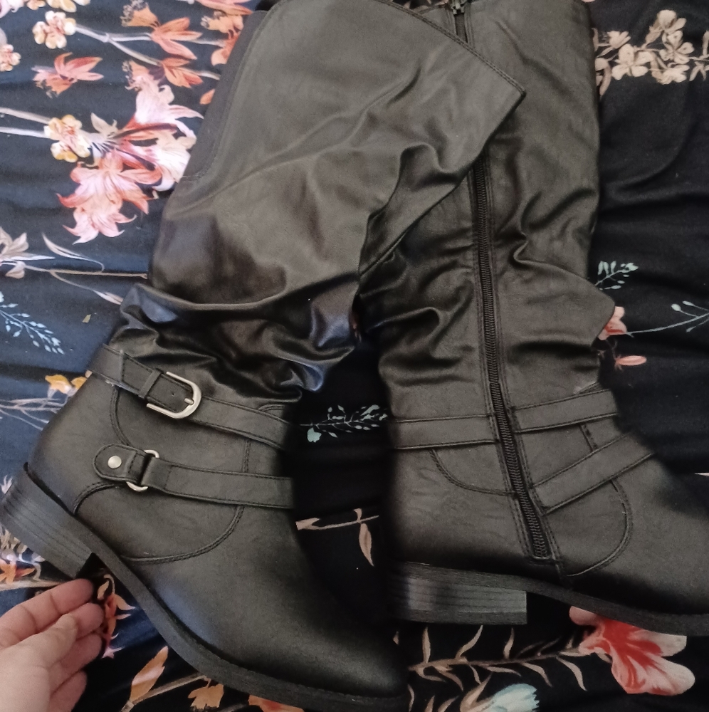 Tall and wide boots